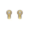Brillant-Clip-Ohrstecker Bicolor