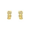 Brillant-Clip-Ohrstecker Gelbgold