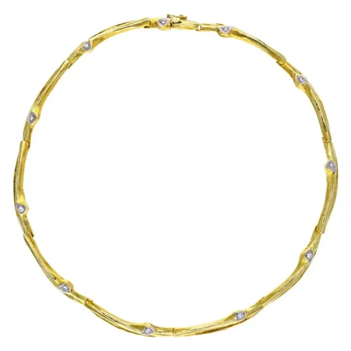 Brillant-Collier Gelbgold
