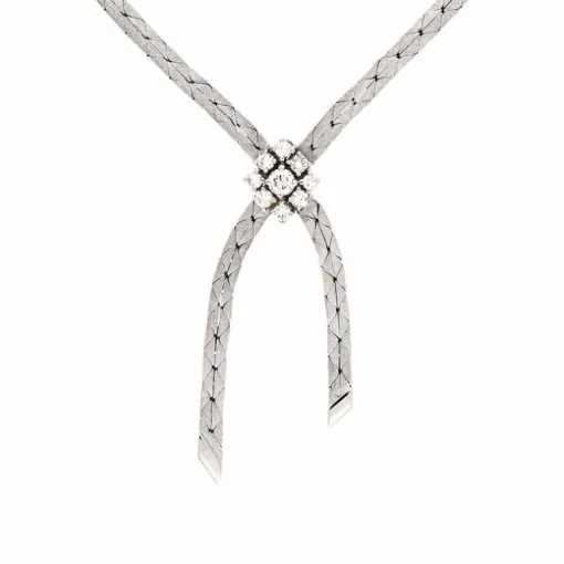 Brillant-Collier Weißgold
