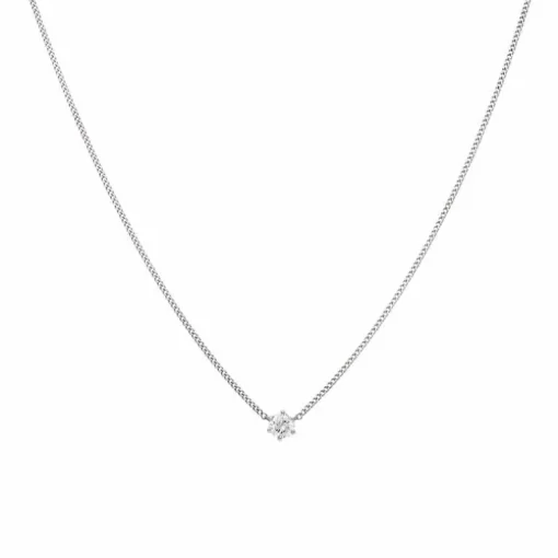 Brillant-Collier Weißgold