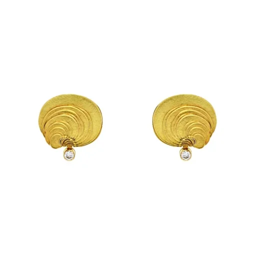 Brillant-Designer Ohrstecker Gelbgold