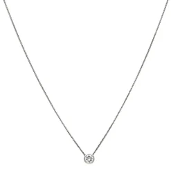 Brillant-Durchläufer mit Kette Weißgold 0,668 ct