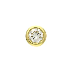 Brillant-Einzel-Ohrstecker Gelbgold