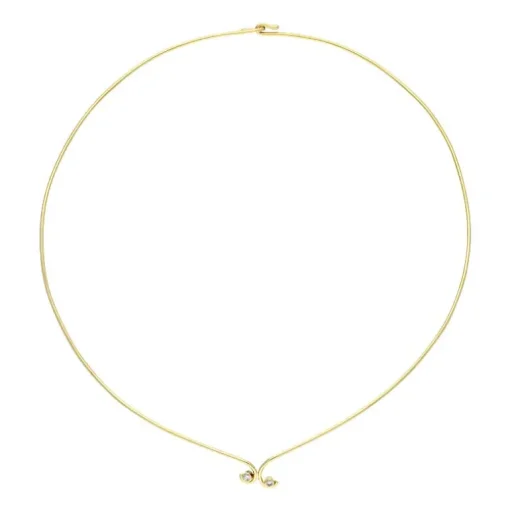 Brillant-Halsschmuck Gelbgold