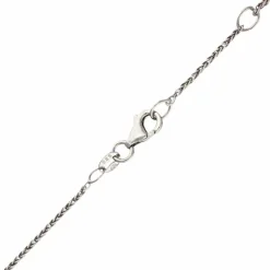 Brillant-Kette mit Durchläufer Weißgold