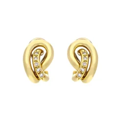 Brillant-Ohrclips Gelbgold