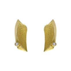 Brillant-Ohrclips Gelbgold