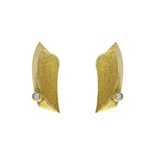 Brillant-Ohrclips Gelbgold