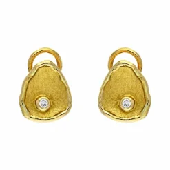 Brillant-Ohrclips Gelbgold