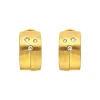 Brillant-Ohrclips Gelbgold