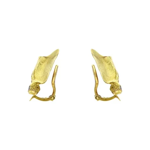 Brillant-Ohrclips Gelbgold
