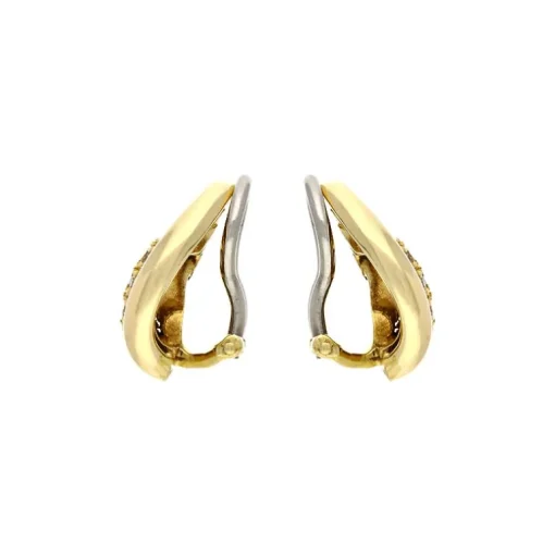 Brillant-Ohrclips Gelbgold