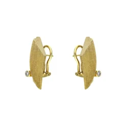Brillant-Ohrclips Gelbgold