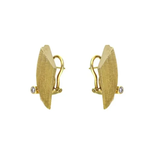 Brillant-Ohrclips Gelbgold