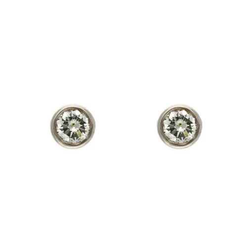 Brillant-Ohrstecker Bicolor