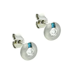 Brillant-Ohrstecker Bicolor