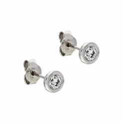 Brillant-Ohrstecker 'Palido' Weißgold