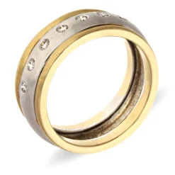 Brillant-Ring Bicolor