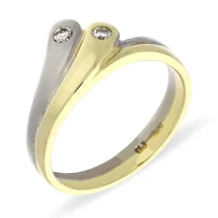 Brillant-Ring Bicolor