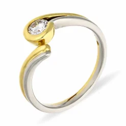 Brillant-Ring Bicolor