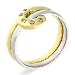 Brillant-Ring Bicolor