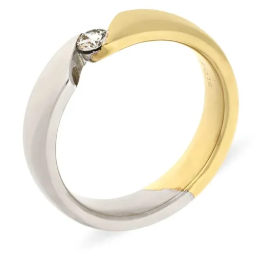 Brillant-Ring Bicolor