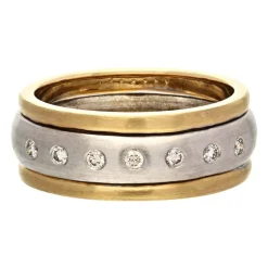 Brillant-Ring Bicolor