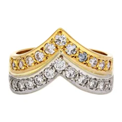 Brillant-Ring Bicolor