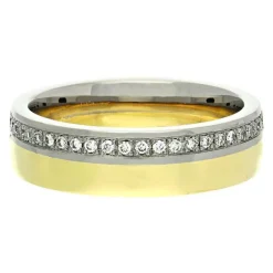 Brillant-Ring Bicolor