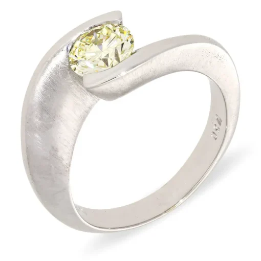 Brillantring 1,05ct Weißgold
