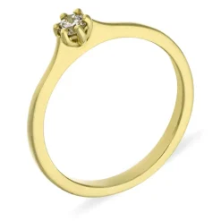 Brillant-Ring Gelbgold 0,15 ct