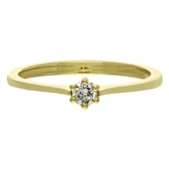 Brillant-Ring Gelbgold 0,15 ct