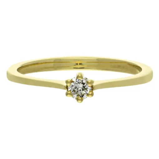 Brillant-Ring Gelbgold 0,15 ct