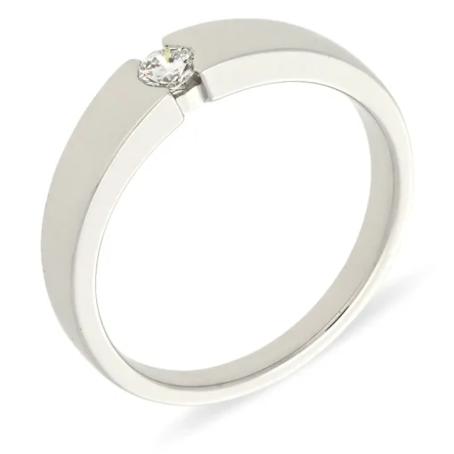 Brillant-Ring Weißgold 0,16 ct