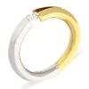 Brillant-Spannring Bicolor
