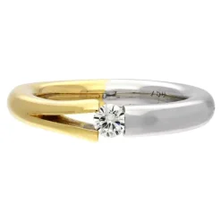 Brillant-Spannring Bicolor