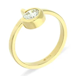 Brillant-Vorsteck-Ring Gelbgold