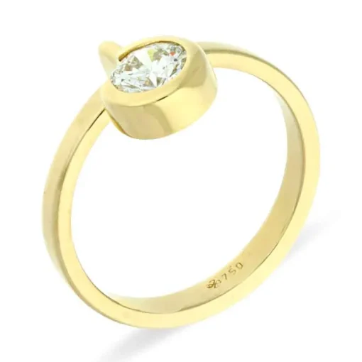 Brillant-Vorsteck-Ring Gelbgold
