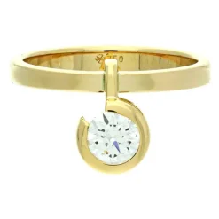 Brillant-Vorsteck-Ring Gelbgold
