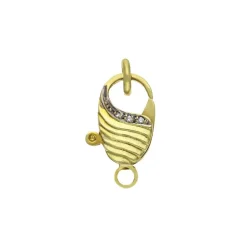 Brillant-Zier-Karabiner Gelbgold