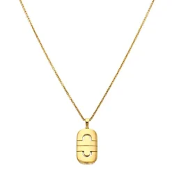 Bulgari Parentesi Kette mit Anhänger Gelbgold