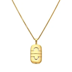Bulgari Parentesi Kette mit Anhänger Gelbgold