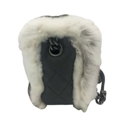 Chanel 'Chinnchilla Pelz Classic Flap' Grau