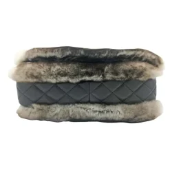 Chanel 'Chinnchilla Pelz Classic Flap' Grau