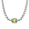 Citrin-Collier Weißgold