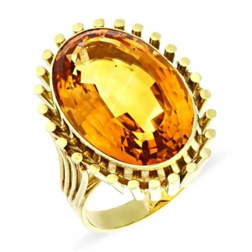 Citrin-Ring Gelbgold