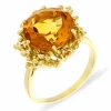 Citrin-Ring Gelbgold