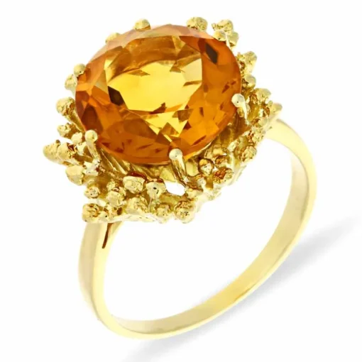 Citrin-Ring Gelbgold