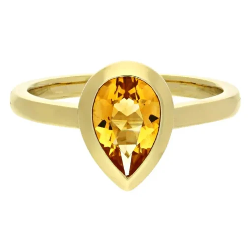 Citrin-Ring Gelbgold